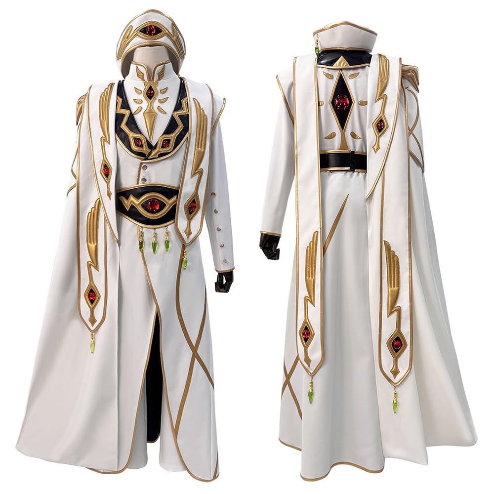 Zhongkaihua Lelouch - Disfraz de anime para cosplay, uniforme completo para hombre, disfraz de cómic con juego de rol, disfraz de carnaval y Halloween