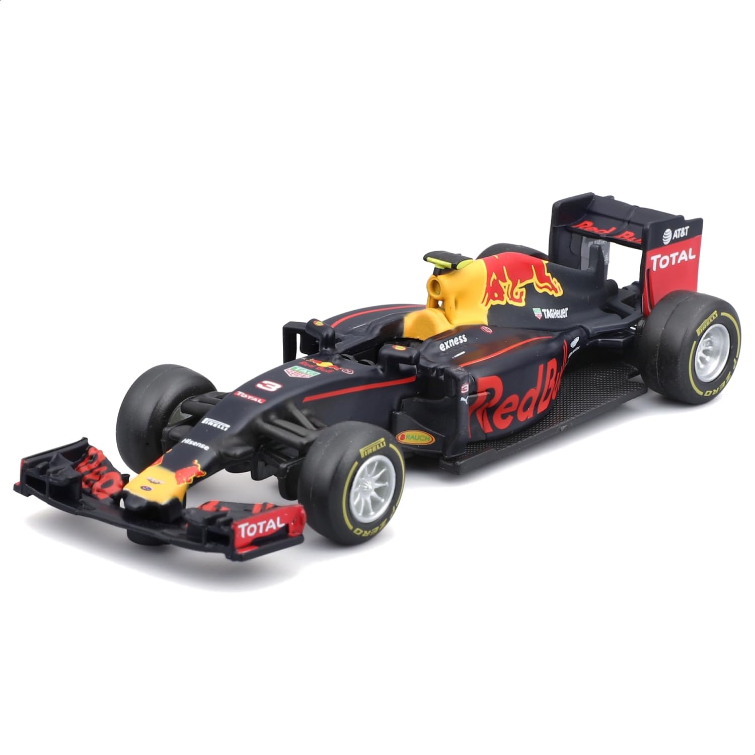 Bburago - Coffret 7 Véhicules F1 Oracle Red Bull - Échelle 1/43 - avec Présentoir - Collection Formule 1 en Métal - Cadeau Dès 3 Ans - Pack Cadeau Formule 1 Collector Red Bull
