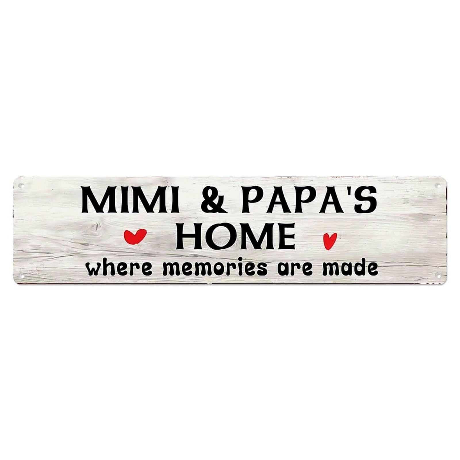 Jdyansheng Vintage Mimi And Papa S Home Tin Sign Metal Poster Metal Signs For Home Man Cave Bar Cafe Kitchen Laundry Room Wall Decorations 4X16 Inches