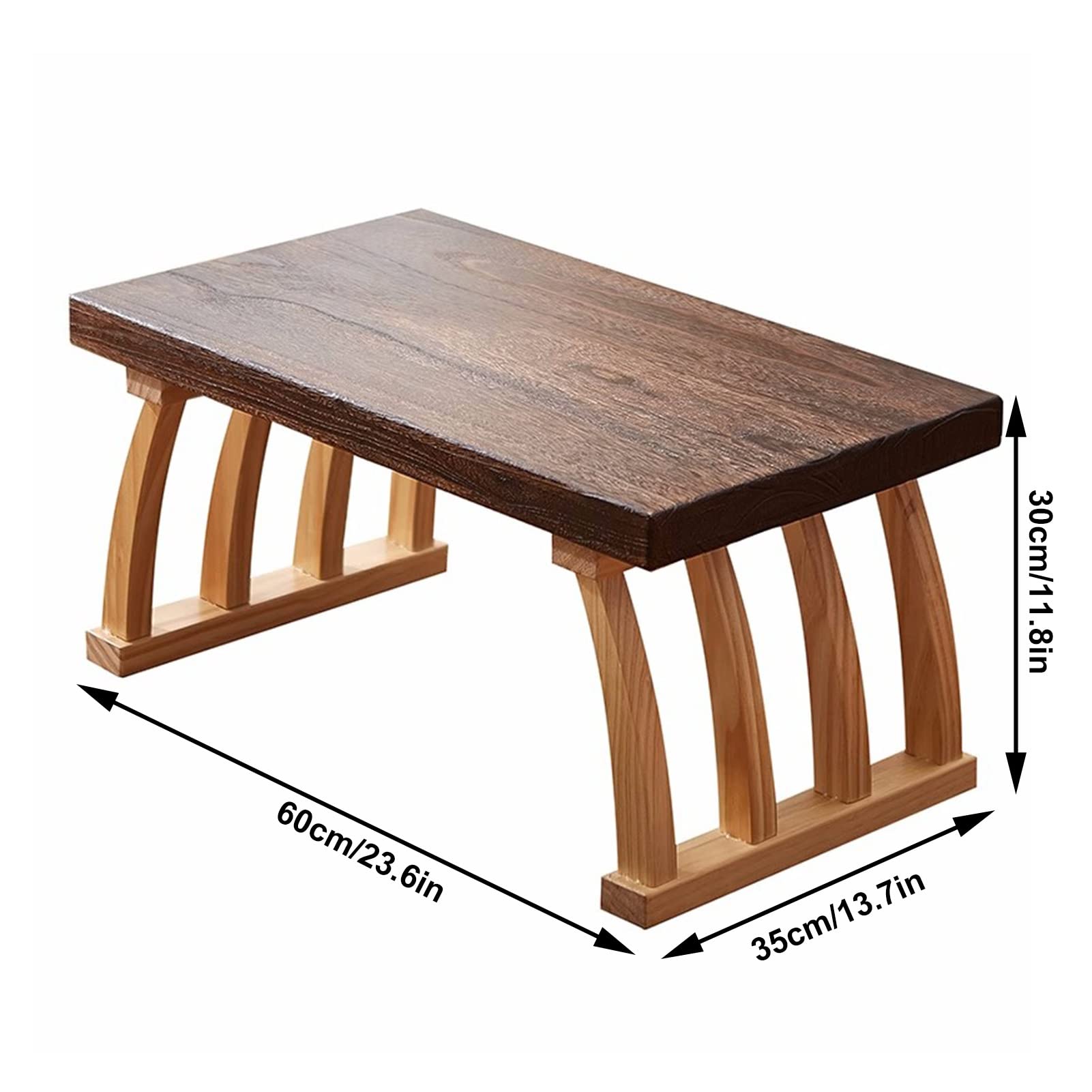Tavolino da caffè in Legno， Tavolo da Computer Portatile， Tavolo da Pavimento in Tatami per tè e caffè， mobili da Pavimento per Soggiorno，