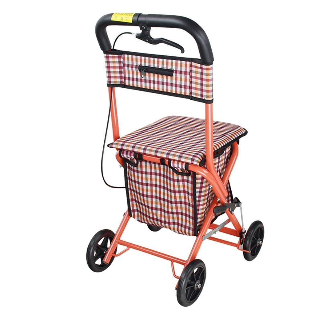 Chodziki, rollatory/chodziki Walker Rollator/Walker Rollator dla osób starszych Zakupy/Walker Rollator z siedziskiem Zakupy Składany Rollator Walker Lekki składany medyczny Rollator z