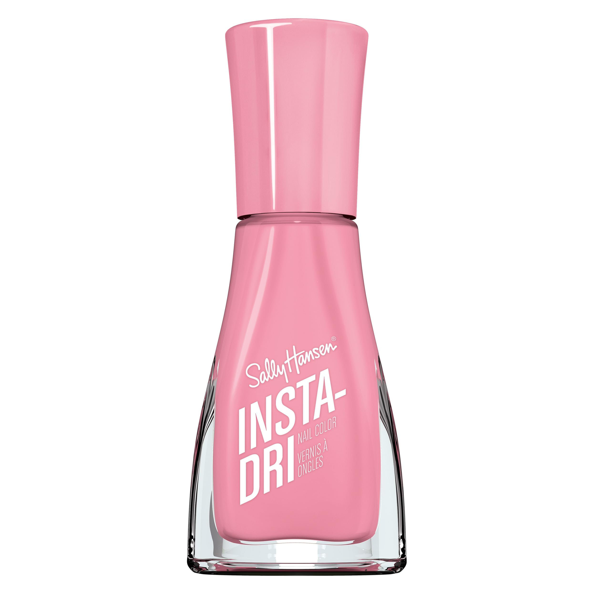 Sally Hansen Insta-Dri Nail Polish, Pink Blink, 60 Seconds Quick Drying, Long Lasting, Streak Free, Shiny Finish, 3-in-1 Formula, Built in Base and Top Coat, 9.17ml
