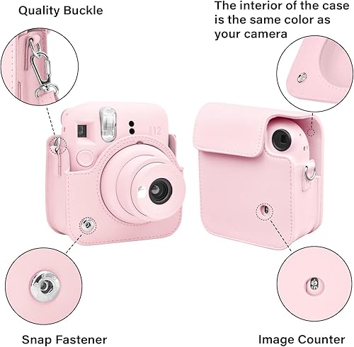Miniatura 2 de Rieibi Funda de cámara compatible con Fuji Instax Mini 12 - MINI 12 - Funda de transporte para cámara instantánea Fujifilm Instax Mini 12 - Funda