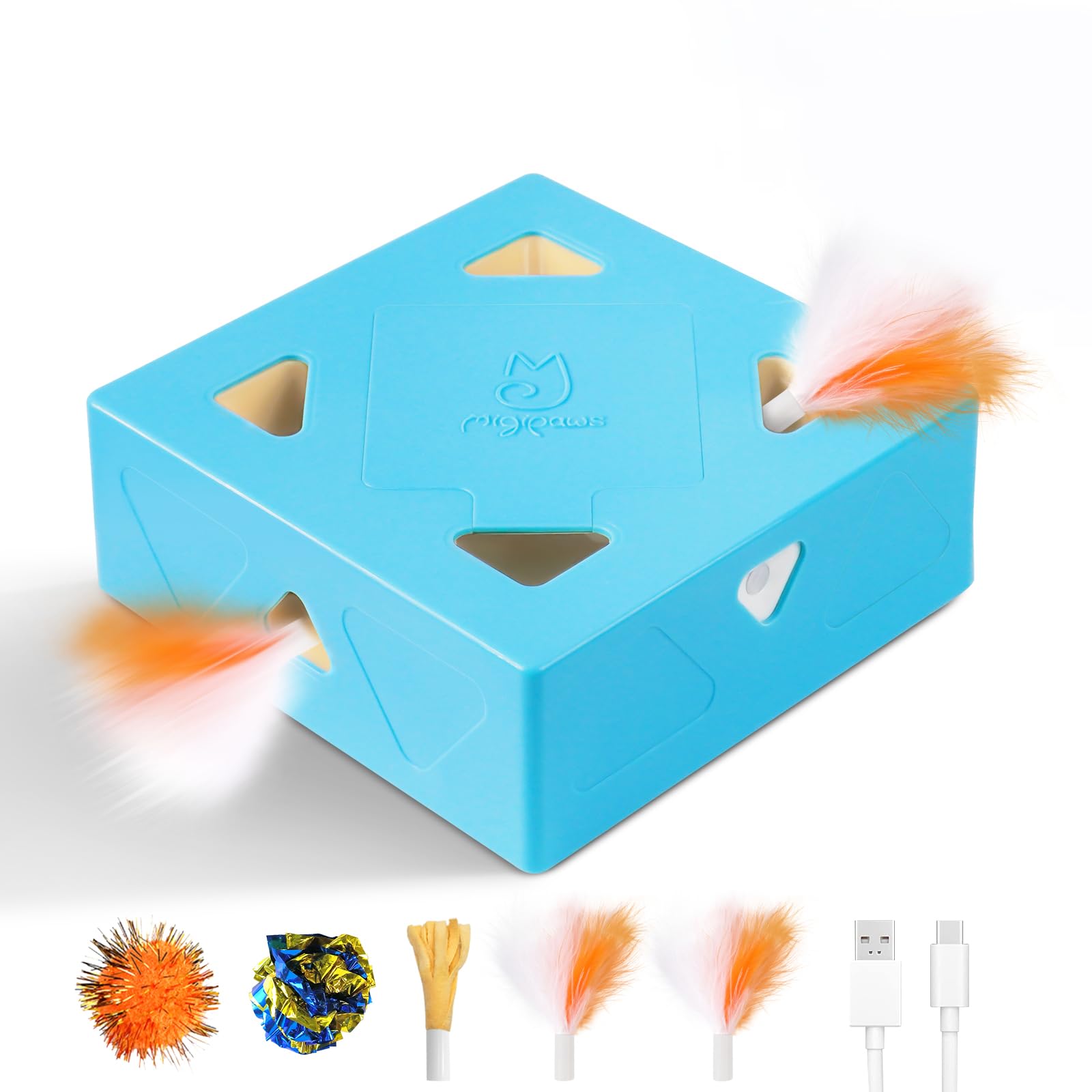 Amazon.com: Migipaws Interactive Cat Toy -Migibox Without Popskin