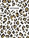 Notebook: Composition Book, Journal (8.5 x 11 inches, 120 Pages, Lined Paper) Leopard Print Design-Classic
