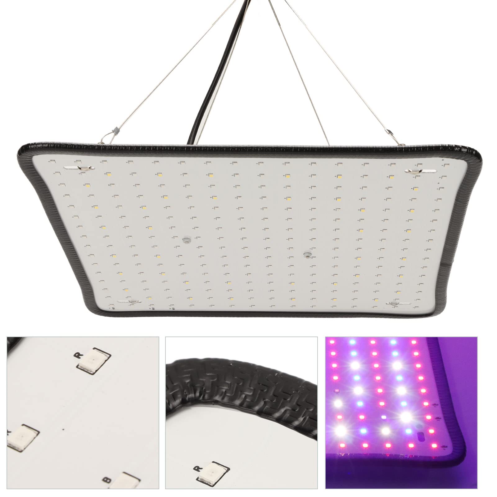 Lámparas de Cultivo de Plantas, Luces de Cultivo de Plantas LED de Control Científico de 1000 W, Luces de Cultivo LED de Bajo Calor para Invernadero de Plantas de Interior(EU-12 pulgadas)