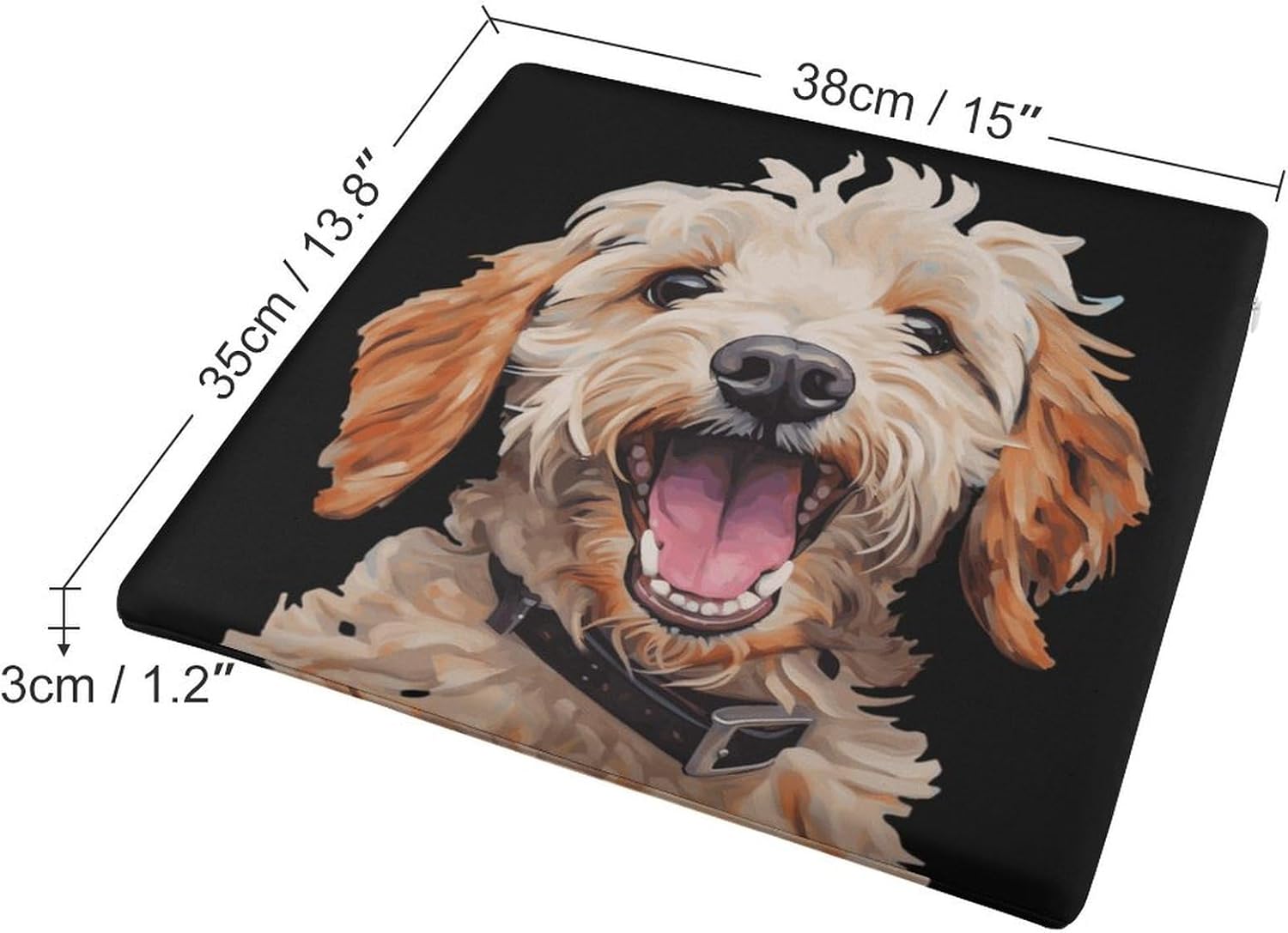 Labradoodle Poodle Floor Pillow Meditation Yoga Cushion Square Chair Cushion Pillows Seating for Adults