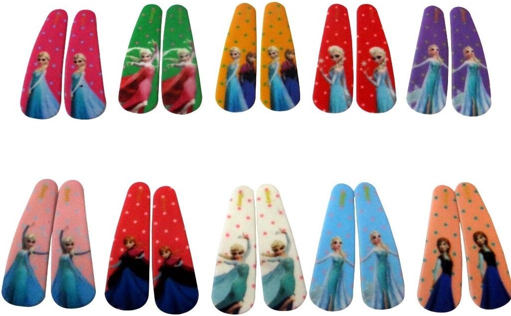 Vogue Hair Accessories (Medium Size) Multi-Colour Plastic Princess Tic Tacs Hair Clips For Girls - Set Of 10