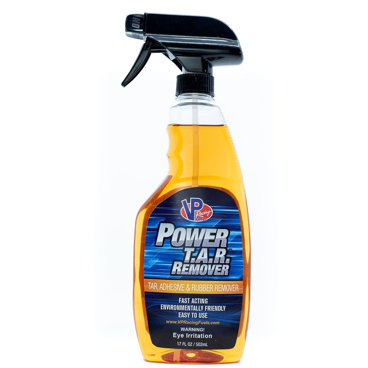 Power T.A.R. Adhesive & Rubber Remover - 17 Ounce Spray Bottle by VP Racing – 17 Fl Oz (Pack of 1), 17.0 fluid_ounces, Plastic, Amber, Model 2125