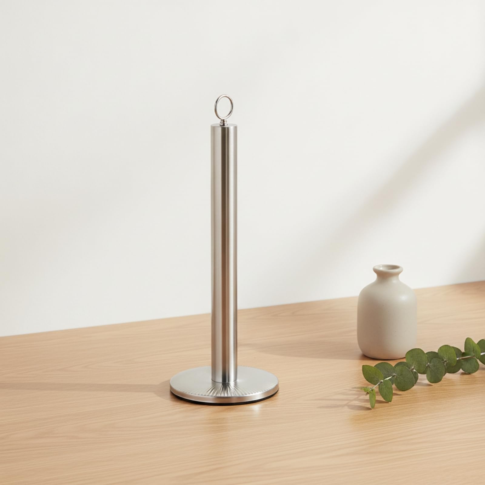 Amagogo Portarrollos de Cocina Soporte Dispensador Organizador con Bucle para Transporte Fácil y Diseño Que Eleva Apto para Encimera de Cocina Comedor Espacios Pequeños
