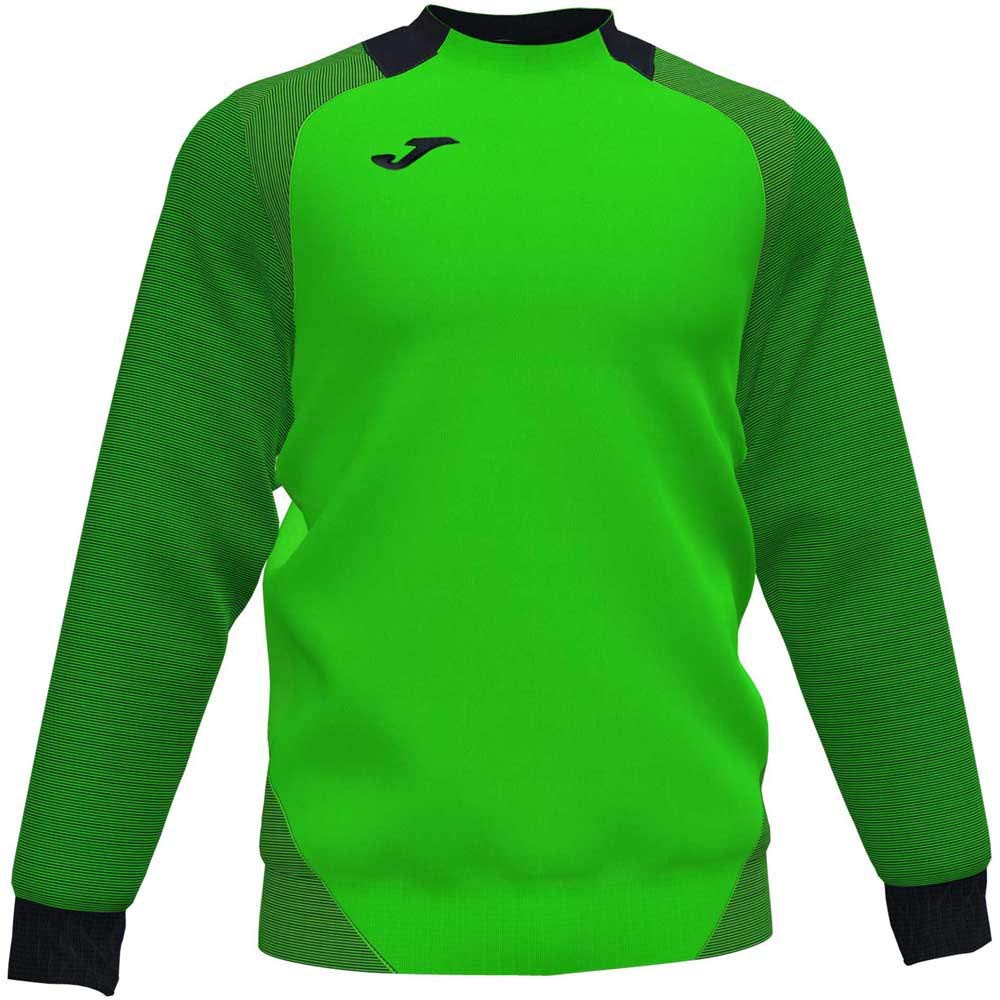 Joma Essential Ii Sweatshirts/Man, mens, 101510.021, Neon Green-Black, 3XL