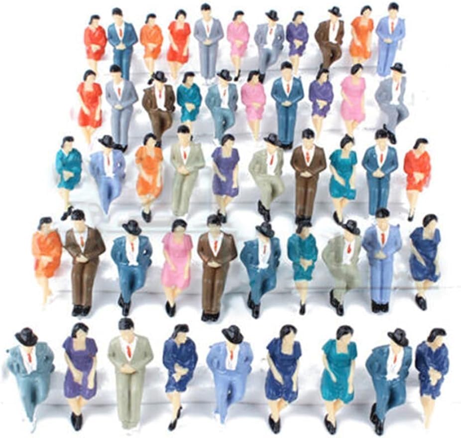 50 Pièces 1:32 Personnes Assises Figures Debout Disposition Du Train