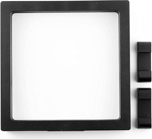 Miniatura 6 de 2 vitrinas flotantes 3D de 7 x 7 x 0.8 pulgadas, vitrina de monedas para monedas de desafío militar, medallón AA