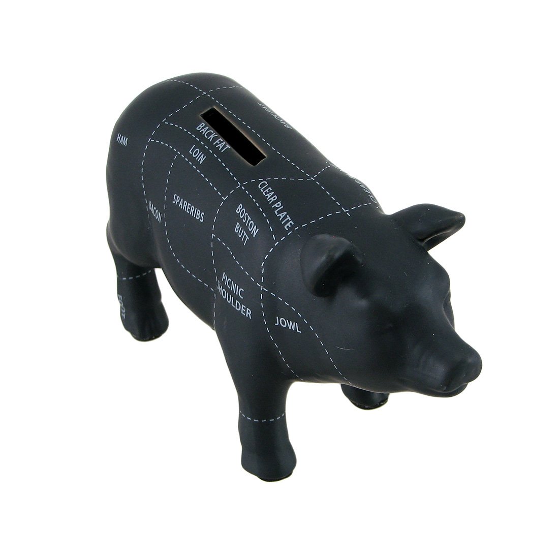 Amazon | セラミックおもちゃBanksブラックセラミックPig Shaped Coin