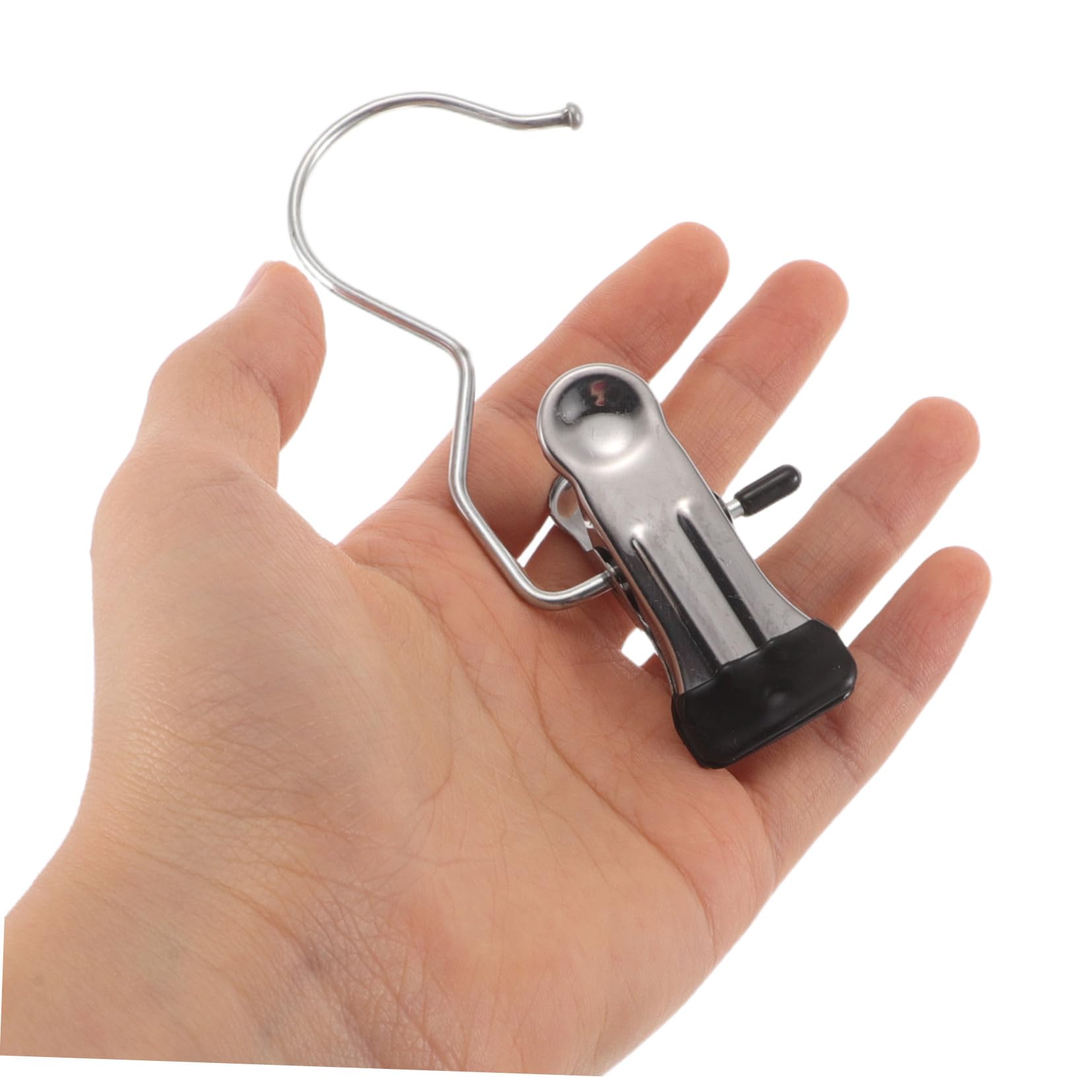 Edelstahl Kleiderbügelclips 80 Stück mit Gummigriff für Kleidung und Röcke