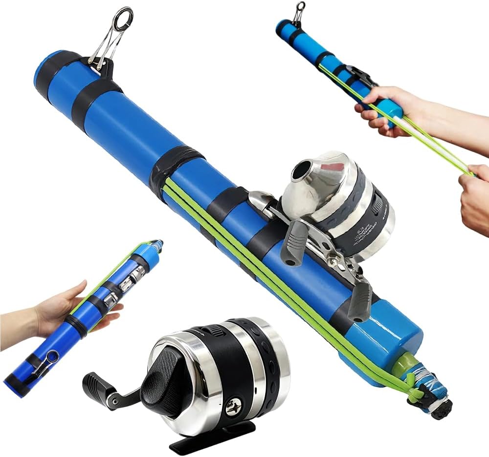 Fishing Catapult Rod, Portable Catapult Lure Tools, Professional Pole Shooting Hunting Lure Fishings Tools for Travel & Outdoor Anglers, for Saltwater & Freshwater