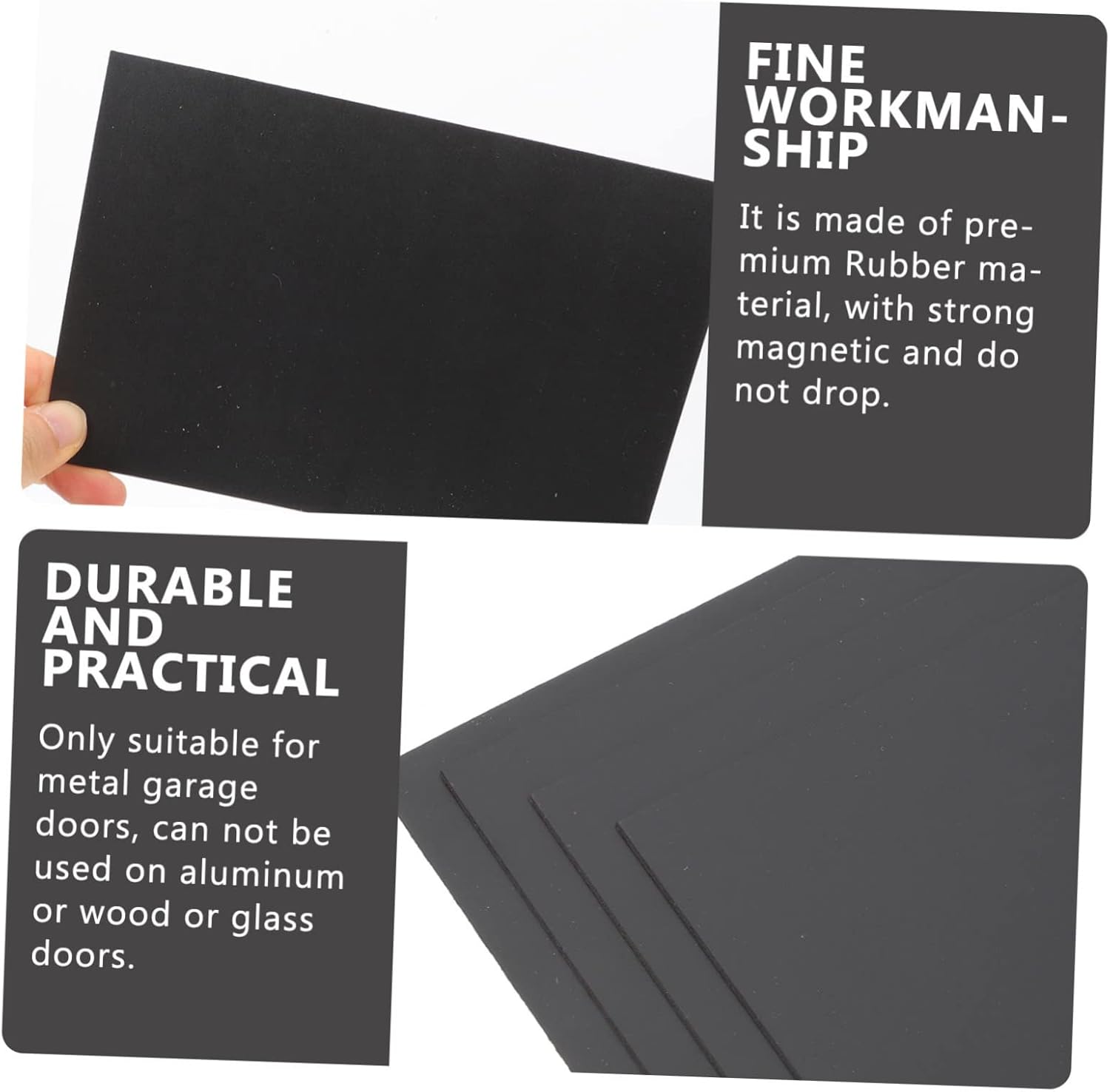 STOBOK 32pcs Faux Magnetic Windows for Garage Door Decorative Magnetic Panels Easy Apply Cut Sheets Weather Resistant Design Enhance