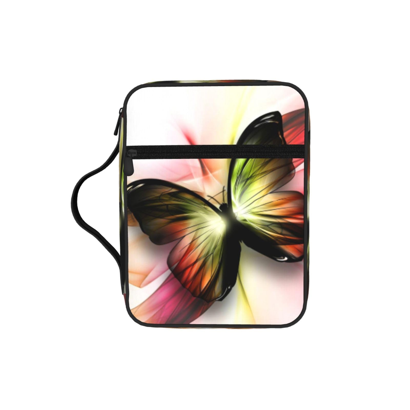 Pretty Butterfly Bible Cover Case Waterproof Bible Bag With Handle Organizer Storage Book Cover For Bible Study