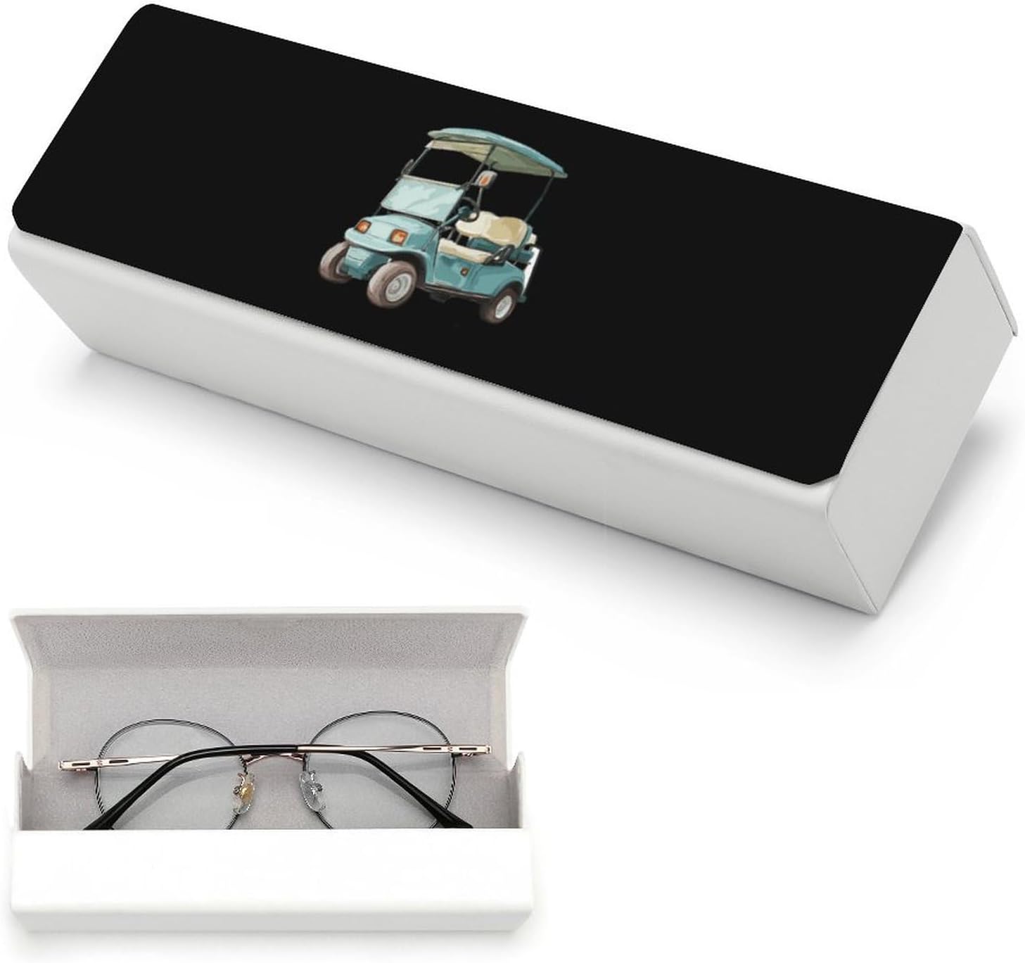 Golf Cart Glasses Case Eyeglasses Holder Unisex Sunglasses Pouch Box image 5