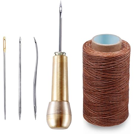 Amazon Co Jp Komant 銅ハンドル 靴修理ツール ハンドステッチャー ハンドミシン 靴修理用ニードル 手縫機 糸通し器 革用ミシン針 手縫い針 縫製 レザーツール 手作り レザークラフト 革細工 Diy 修復ツール ホビー