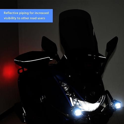 Miniatura 4 de Guantes de manillar de invierno extra gruesos con forro térmico impermeable para scooter, ciclomotor, motocicleta