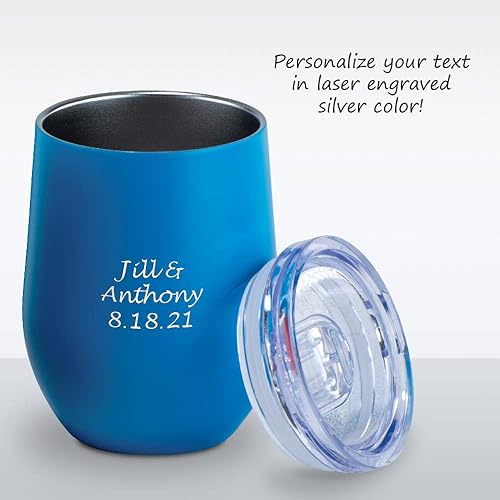 Miniatura 3 de Vaso personalizado de acero inoxidable verde de 12 onzas con tapa acrílica de cierre deslizante - Grabado gratis