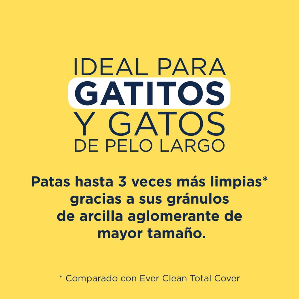 Ever Clean Arena para Gatos Ever Clean Litterfree Paws, 10.litros, Perfumada (Paquete de 3)