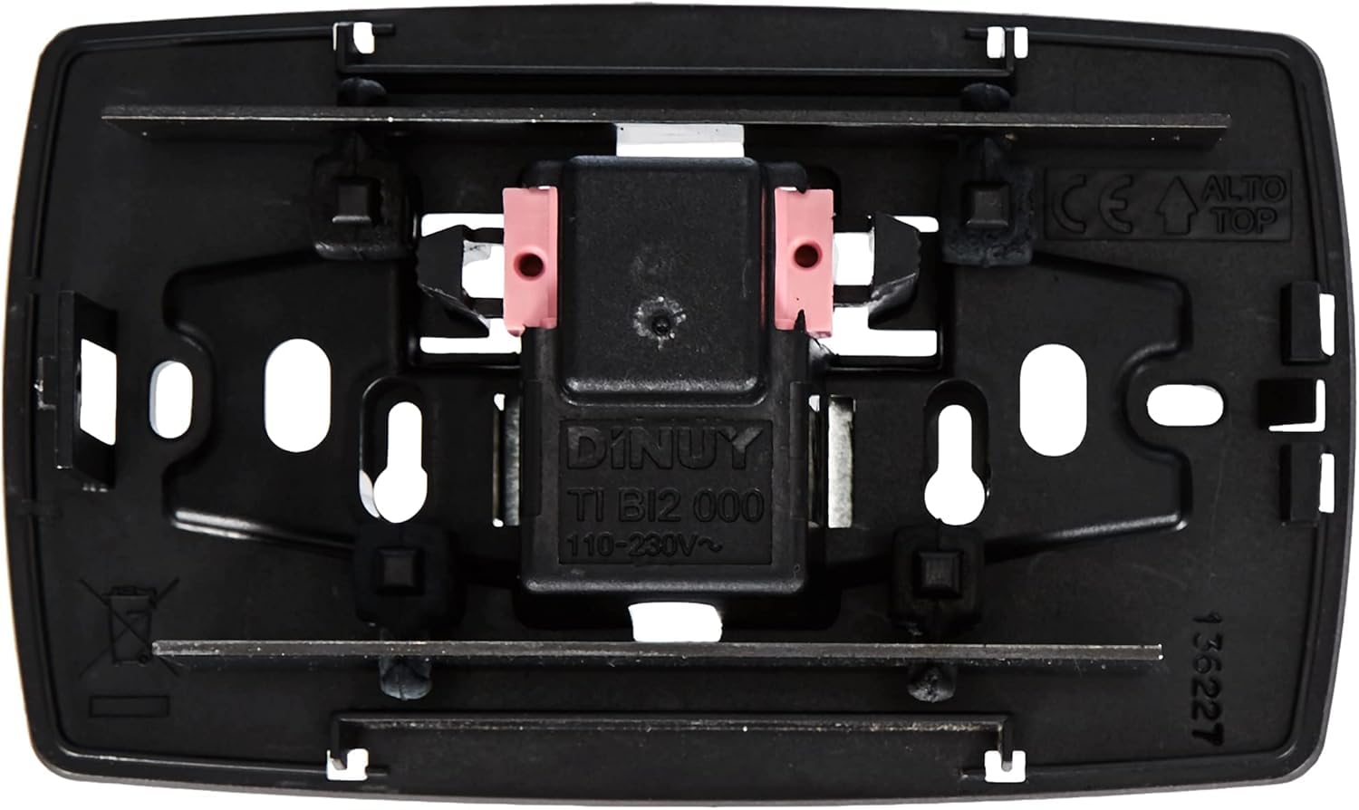 DINUI Timbre Electromecanico BISON 2000 110-230V | Timbre Electrico Ding Dong 85dB | Doble Nota | Embornado Rápido Sin Tornillos | Instalación Superficie o Caja Universal | Blanco | Rasmacor