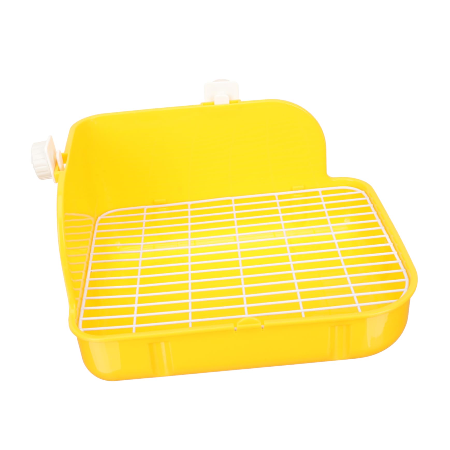 ORFOFE Lettiera Quadrata per Coniglietti in Plastica Resistente con Apertura Bassa per Animali Domestici