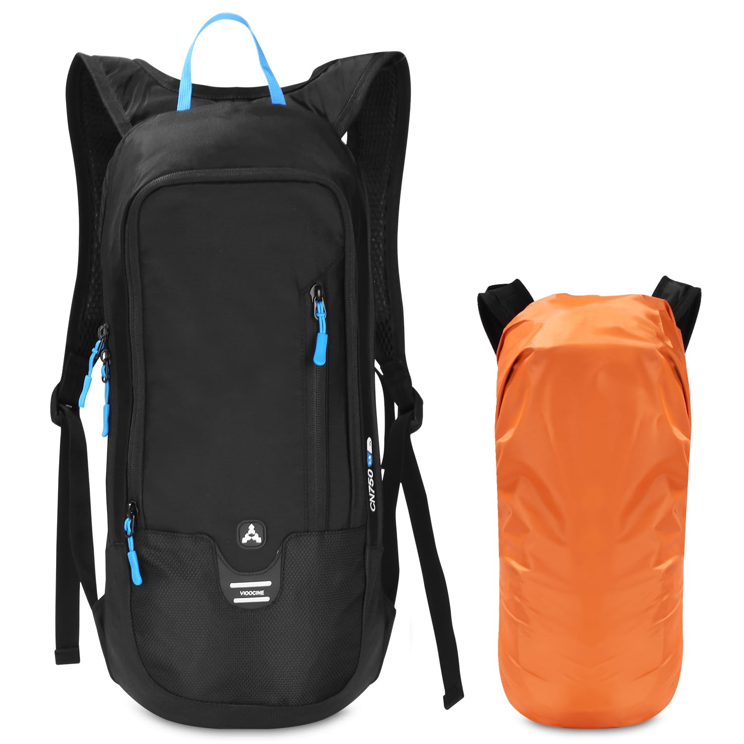 Mochila de ciclismo de 6 L, ultraligera, mochila de hidratación, mochila de ciclismo, impermeable, mochila de esquí para hombre con protección contra la lluvia, pequeña mochila de senderismo para
