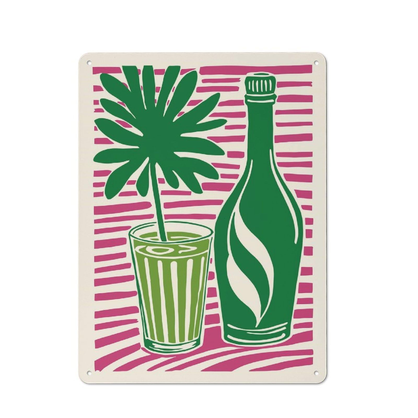Junmoney Style-1 Hawaii Matcha Latte Rustic Tin Sign 40X30cm For Pub Or Café, For Collectors Building A Themed Wall Display