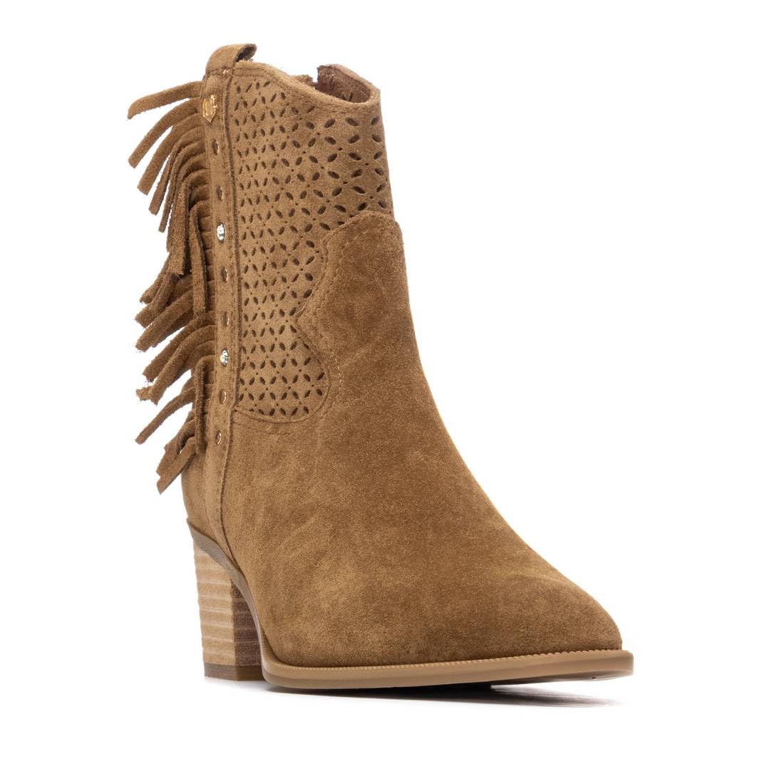 Carmela - Botas Camperas Mujer Camel - Calzado Cómodo y Versátil - Moda casual - Modelo 16315003 (Talla 38)