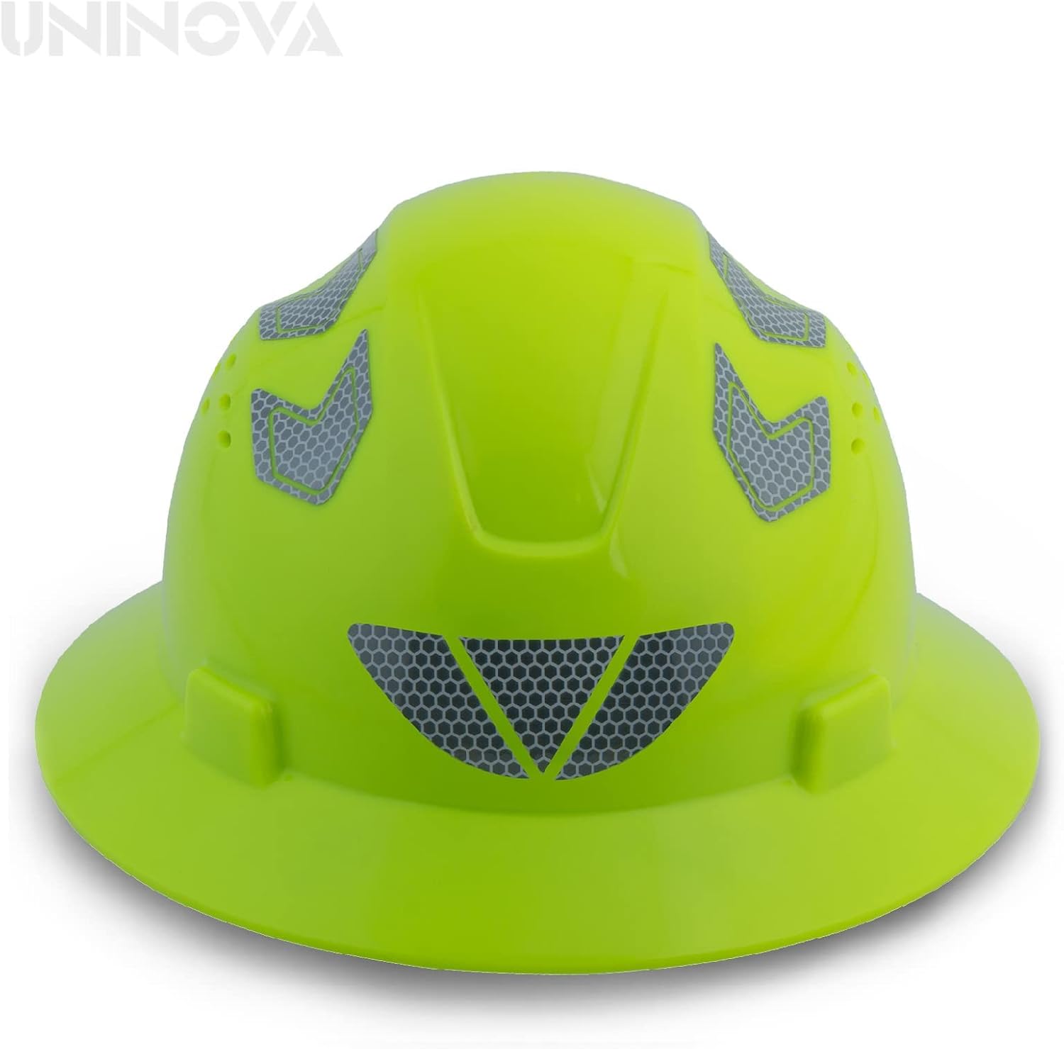 UNINOVA Full Brim Hard Hat Hardhats Men ANSI Approved OSHA Cascos De Construccion Vented Hard Hat Full Brim Safety Helmet for Construction