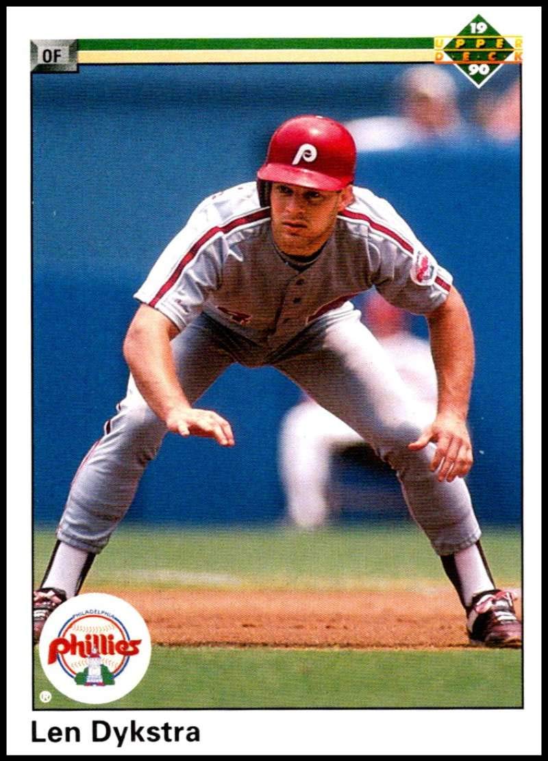Amazon.com: Baseball MLB 1990 Upper Deck #472 Lenny Dykstra #472
