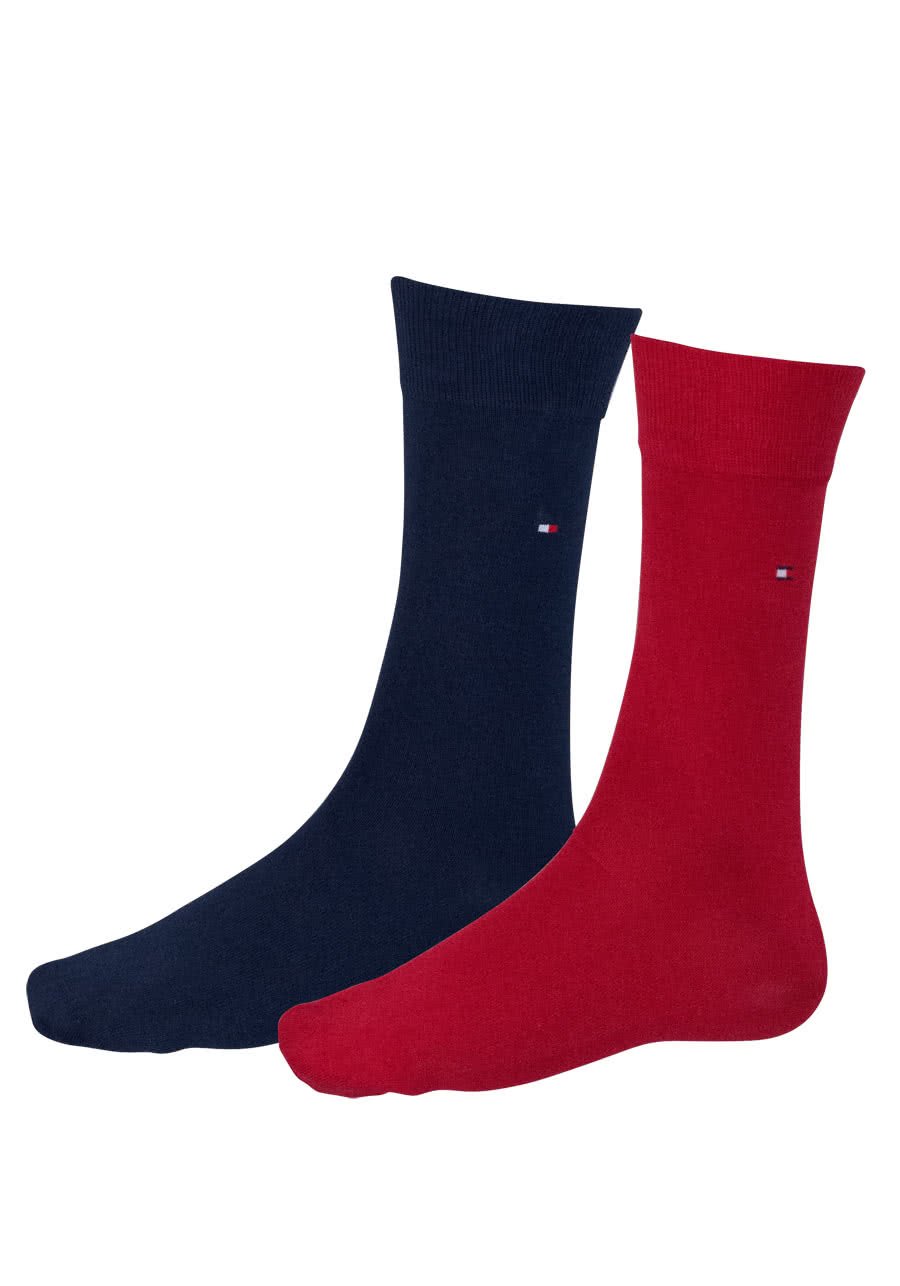 Tommy Hilfiger Men's Th Men Sock Classic 2p Calf Socks Not Applicable, Multicolour (Tommy Original 085), 9/11 UK, Pack of 2