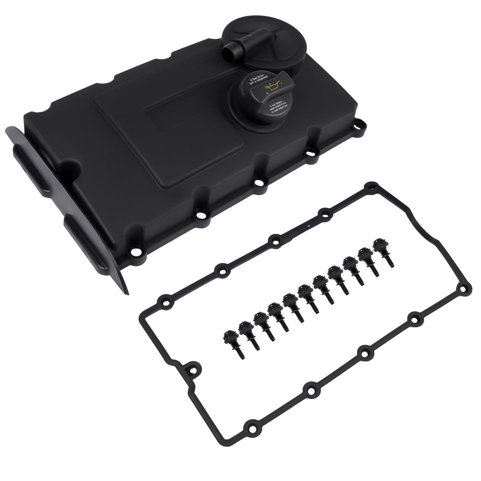 Ventildeckel mit Dichtung Kompatibel mit A3 A4 A5 A6 Q5 pasat G0-lf 2.0TDI 16V 2003-2018 BKD BPZ 03G103469R 03G103469N