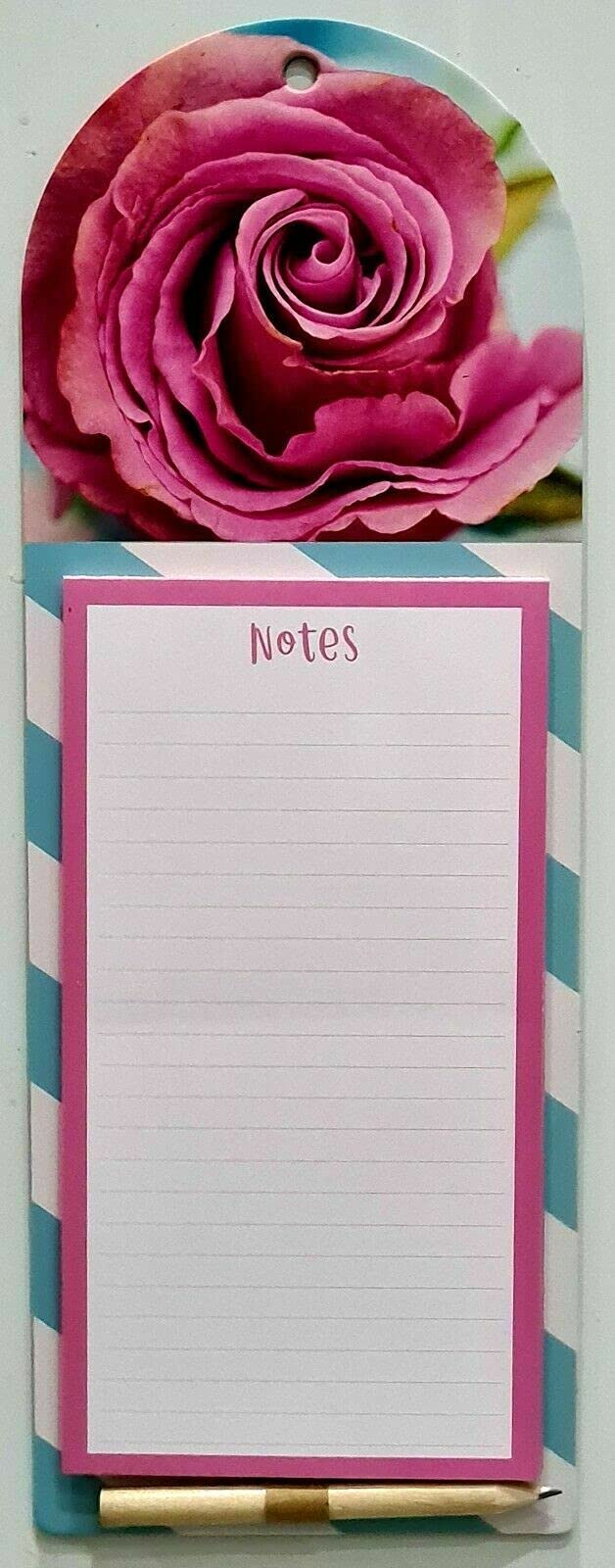 Set van 5 magnetische notitieblokken voor koelkast met penhouder, volledig magnetisch notitieblok, takenlijst, boodschappenwinkel, zomerthema, 15 x 7,6 cm, 50 vellen, magneetmemoblok voor koelkast