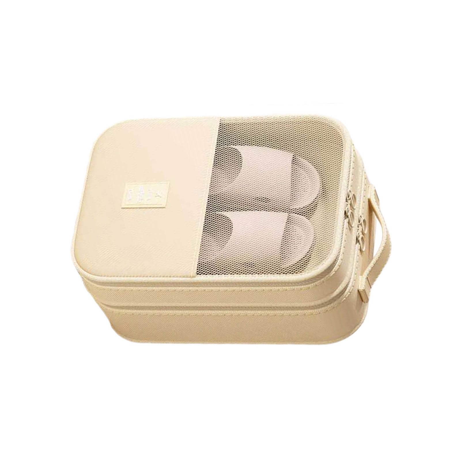 Jazuaiao Travel Shoe Storage Bag with Multiple Compartments Breathable Meshes and Easy Carry Handle for Organizing Footwear During Trips Travel Shoe Bag Breathable Meshes Storage