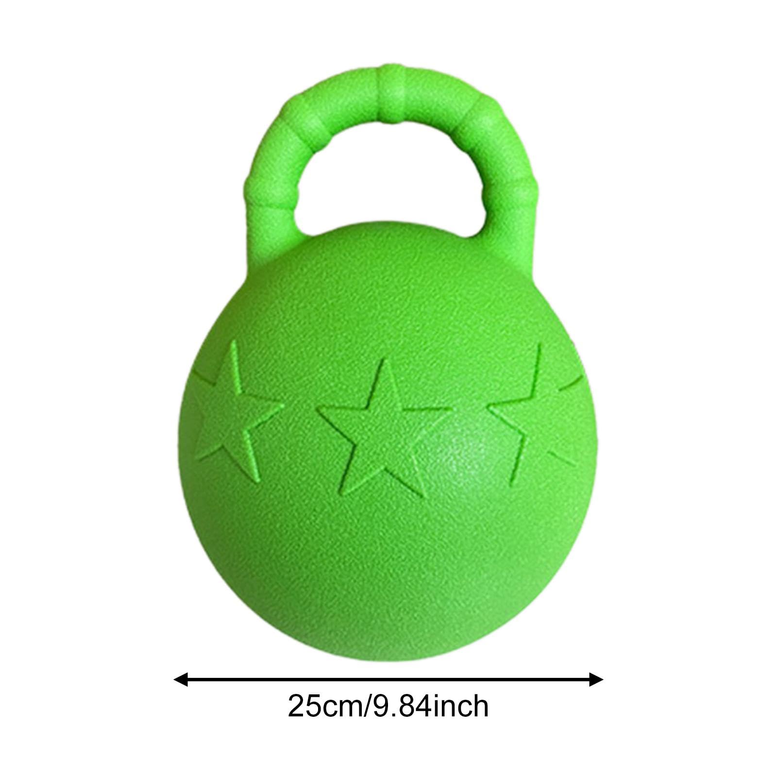 Pferde Spielball, Hundespielzeug, Haustierbedarf, 25 cm Elastischer Gummiball für Mittelgroße Und Große Hunde, mit Griff Zum Spielen