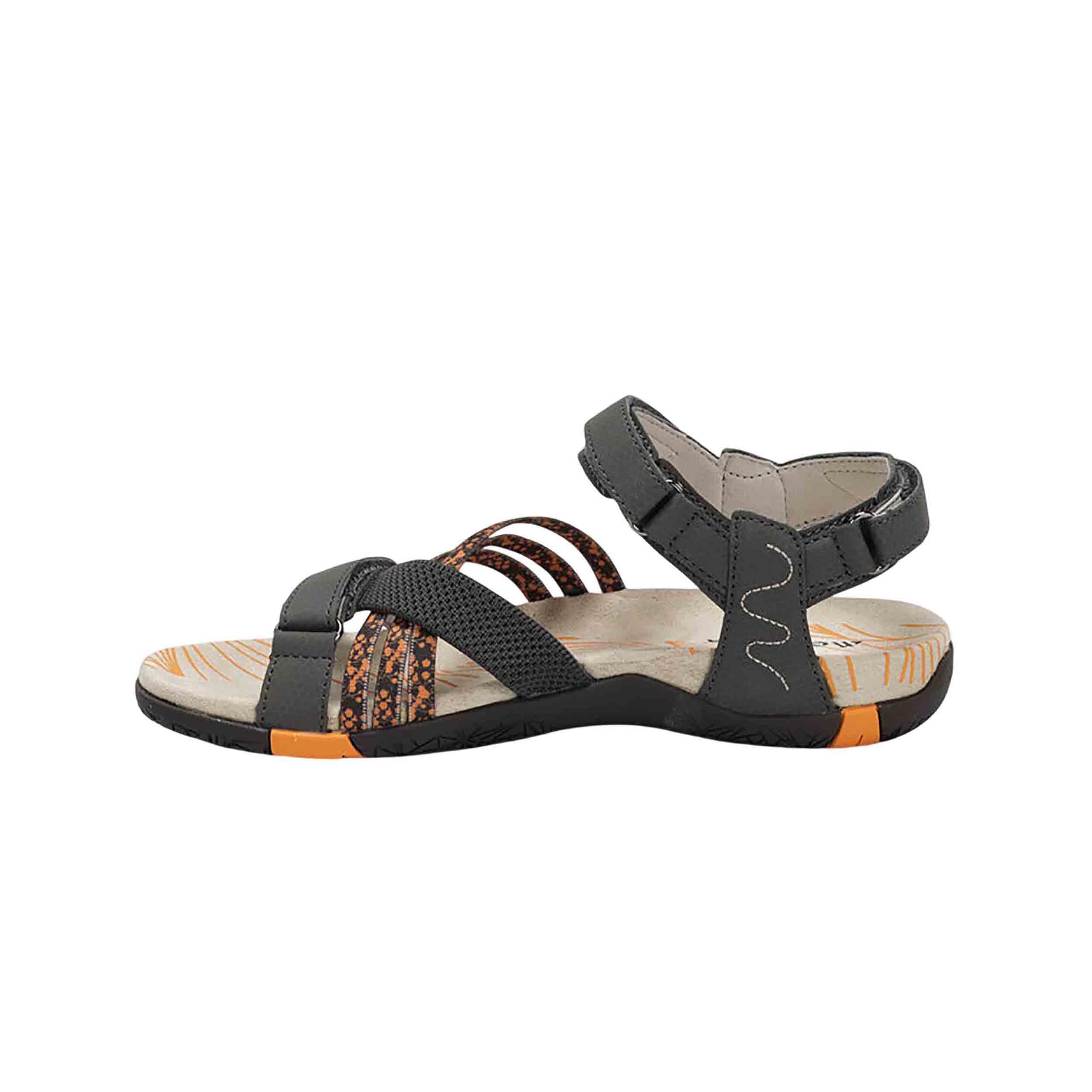 CHIRUCA - Sandalia deportiva, tiras cruzadas estampadas, textil, cierre adhesivo y suela de goma, para: Mujer