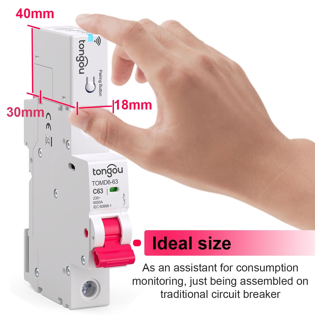 4 szt. Smart Wifi Energy Meter 1 Faza Smart Life Tuya App Control