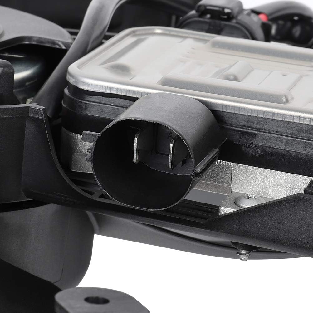 Radiator Condenser Fan Assembly Cooling Fan Driver Passenger Side/LH RH 623840 KFKGF Universal Slim Fan Push Pull Radiator Condenser Fan Assembly Cooling 12V Mount Kit 2015-2016 for Volvo for V60