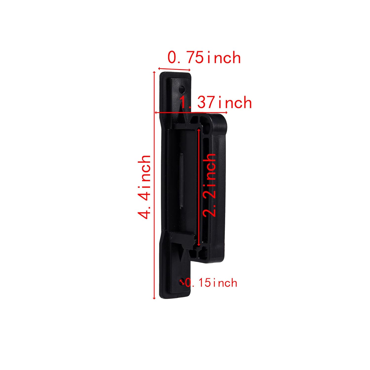 Electric Fence Insulator Clip Tape Insulator, Electric Fence Wood Post Tape Insulator Holding Insulator, Fencing Accessories (Included Screws) (Black, 50)
