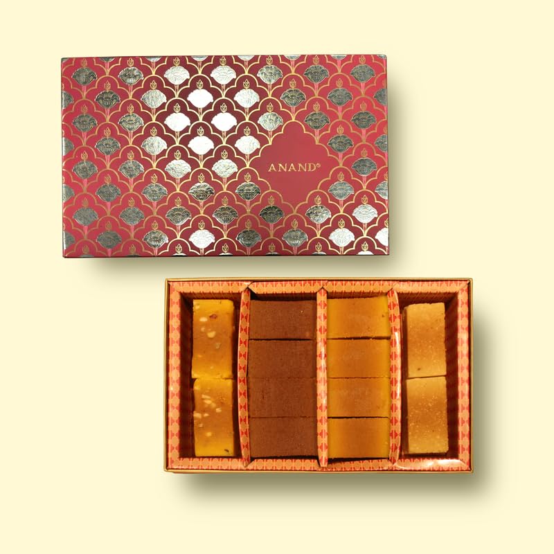 Image of ANAND Assorted Mysore Pak Premium Sweets Box | Soft & Ghee Rich Traditional South Indian Mithai | Perfect for Gifting, Celebrations & Festive Occasions | Freshly Packed | 400g
