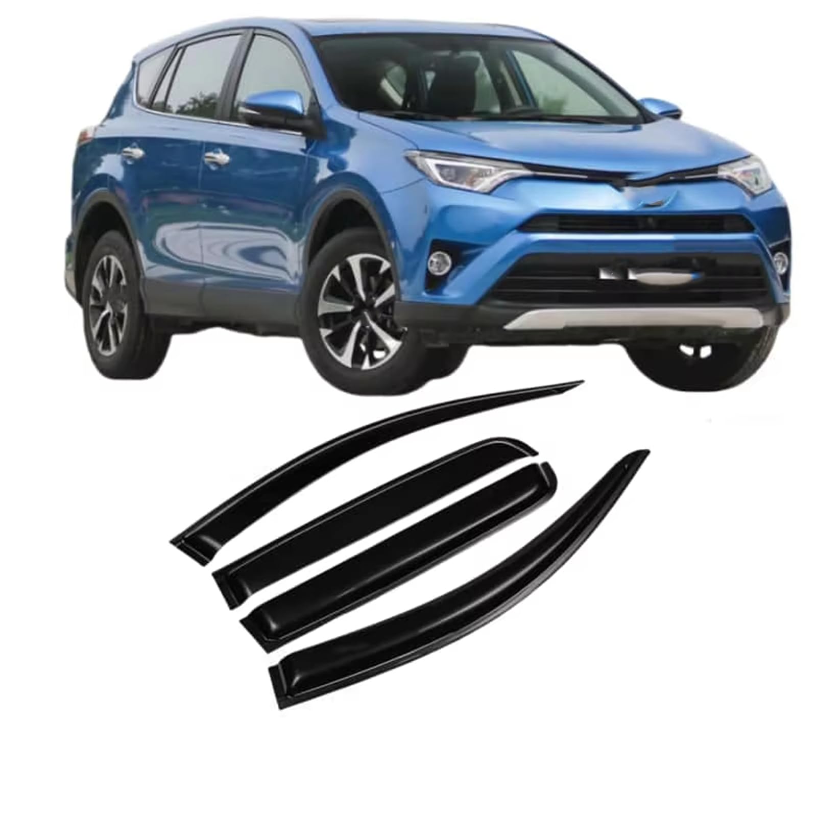 Déflecteurs pluie auto pour Toyota RAV4 idéal pour les voyages en famille