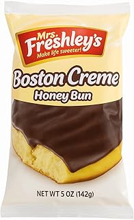 Mrs Freshly's Boston Creme Honey Buns -Pack of 6