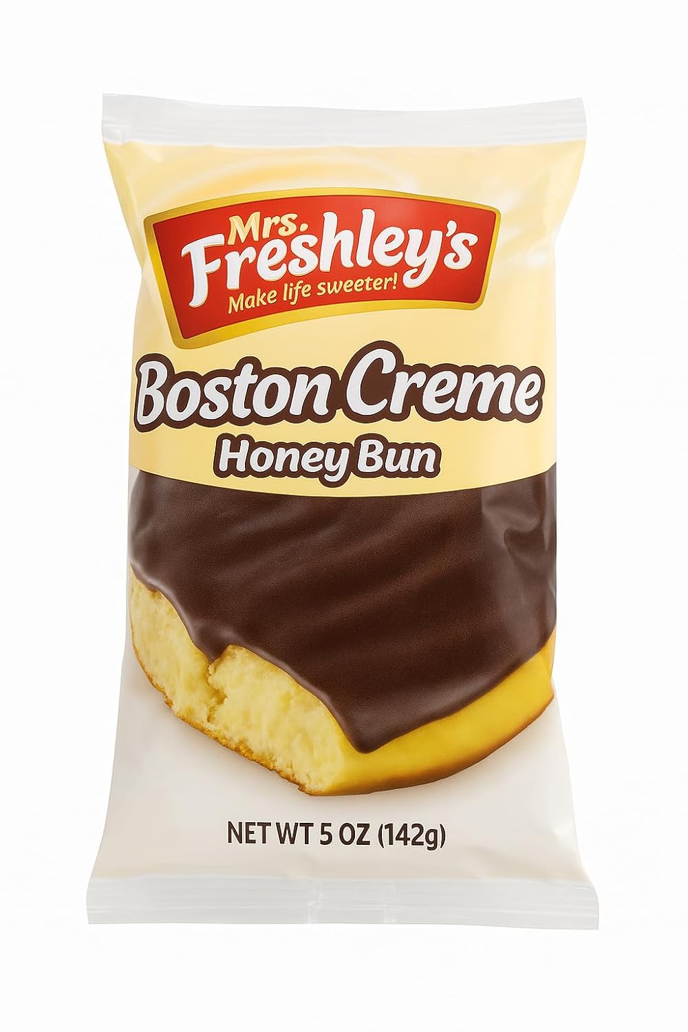 Mrs Freshly's Boston Creme Honey Buns -Pack of 12