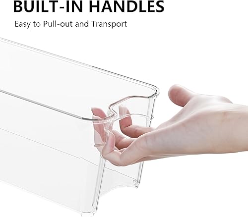 Miniatura 5 de Contenedores de almacenamiento de leche materna para refrigerador, 8 cubos organizadores transparentes para congelador y refrigerador, cubos de