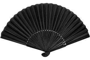 Black Folding Hand Fan - The Ultimate Accessory for Grace and Comfort