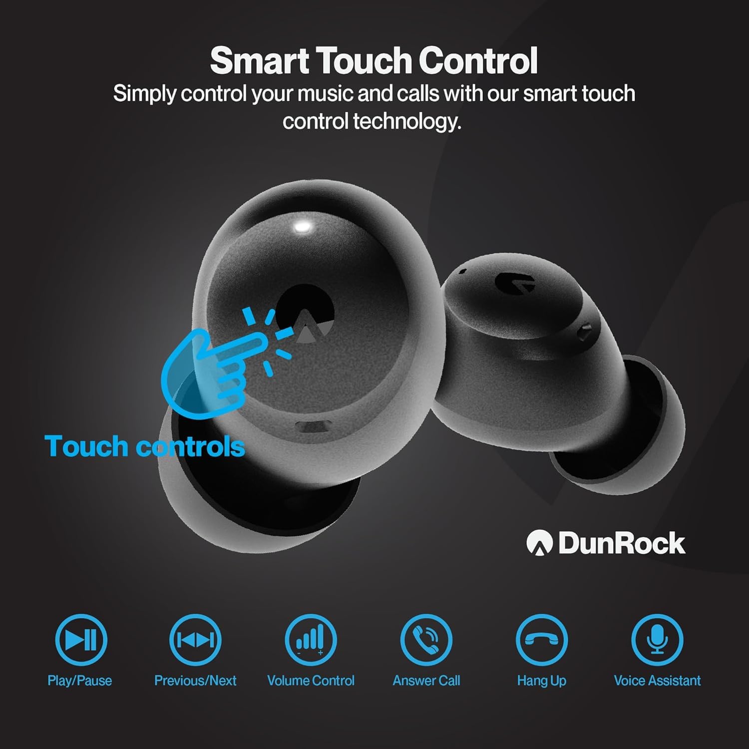 Pop Auricolari In-Ear Bluetooth 5.2 con ANC Ibrido, Modalità Trasparenza, App, 32h Batteria, 6 Microfoni ENC, Touch, USB-C, True Wireless per Chiamate, Sport e Viaggi – Nero